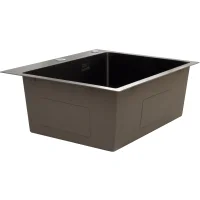 Кухонная мойка из нержавейки BLANTEK LS-5848B Nano black