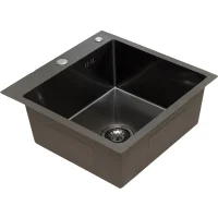 Кухонная мойка из нержавейки BLANTEK FS-5050B Nano black ECO