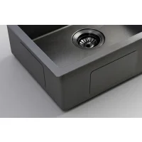 Кухонная мойка из нержавейки BLANTEK FS-5050HN Honeycomb Nano black ECO