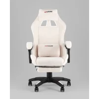 Кресло спортивное TopChairs MG-7019 букле белый