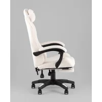 Кресло спортивное TopChairs MG-7019 букле белый