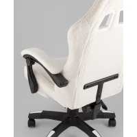 Кресло спортивное TopChairs MG-7019 букле белый
