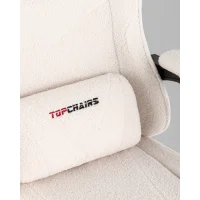 Кресло спортивное TopChairs MG-7019 букле белый