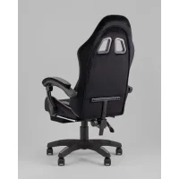 Кресло спортивное TopChairs MG-7019 велюр черно-серый