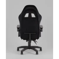 Кресло спортивное TopChairs MG-7019 велюр черно-серый