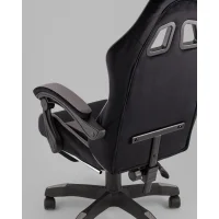 Кресло спортивное TopChairs MG-7019 велюр черно-серый