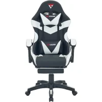 Кресло спортивное TopChairs MG-7019 черно-белый
