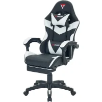 Кресло спортивное TopChairs MG-7019 черно-белый