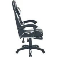 Кресло спортивное TopChairs MG-7019 черно-белый