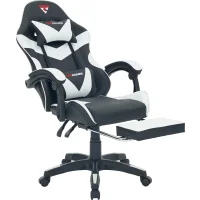 Кресло спортивное TopChairs MG-7019 черно-белый