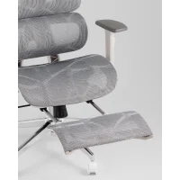 Кресло офисное TopChairs Nimbus белая сетка белый пластик