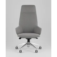 Кресло руководителя TopChairs Bow в ткани серый