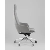 Кресло руководителя TopChairs Bow в ткани серый