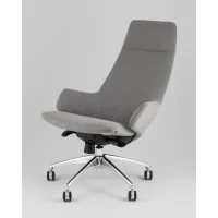 Кресло руководителя TopChairs Bow в ткани серый
