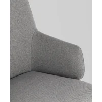 Кресло руководителя TopChairs Bow в ткани серый
