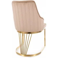 Стул SIGNAL ALURE Velvet Bluvel 28 бежевый/золотой