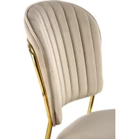 Стул HALMAR K499 бежевый/золотой