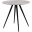 Стол Ники круглый столешница керамика Italian light grey 800