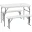 Комплект стола и двух скамеек Кейт белый