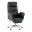 Кресло руководителя TopChairs Solid с оттоманкой черный