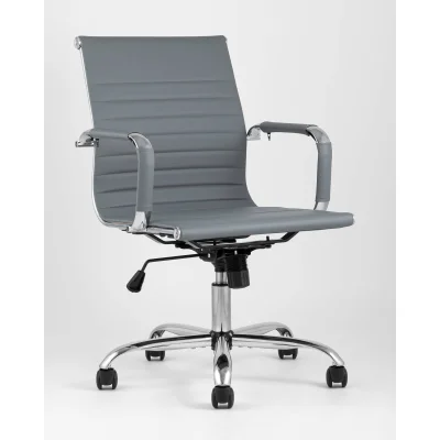 Кресло офисное TopChairs City S серое — фото 2