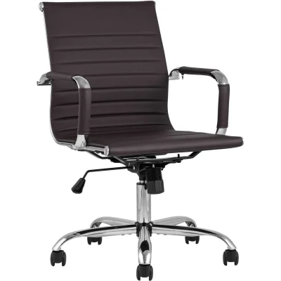 Кресло офисное TopChairs City S коричневое
