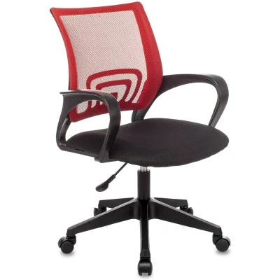 Кресло офисное TopChairs ST-Basic сетка/ткань красный