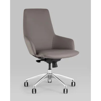 Кресло офисное TopChairs Bow серый — фото 2