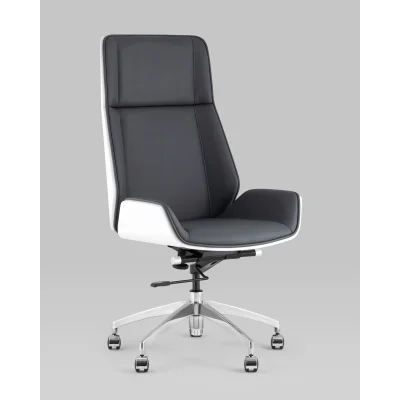 Кресло руководителя TopChairs Crown SN серо-голубой — фото 2