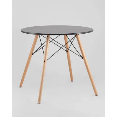 Стол круглый EAMES DSW NEW D=80 черный — фото 2
