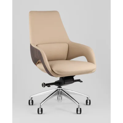 Кресло офисное TopChairs Reign бежевый — фото 2
