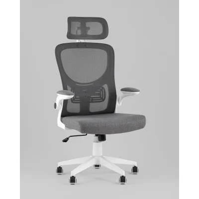 Кресло офисное TopChairs Airone серый ткань — фото 2