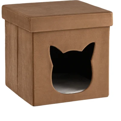 Пуф складной с ящиком Store Pet коричневый