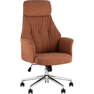Кресло офисное TopChairs Neoma терракотовый ткань