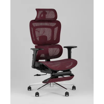 Кресло офисное TopChairs Nimbus бордовый — фото 2