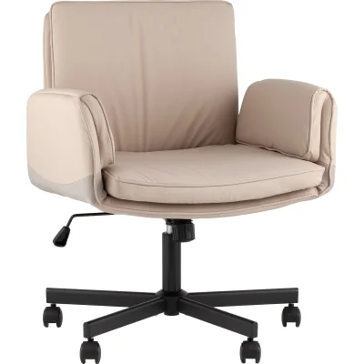 Кресло офисное TopChairs Foldo с откидными подлокотниками бежевое