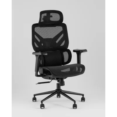 Кресло офисное TopChairs Structo черная сетка — фото 2