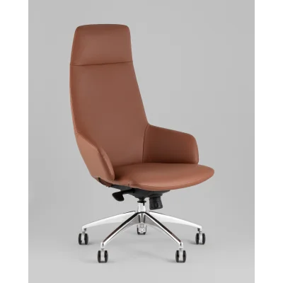 Кресло руководителя TopChairs Bow шоколадный — фото 2