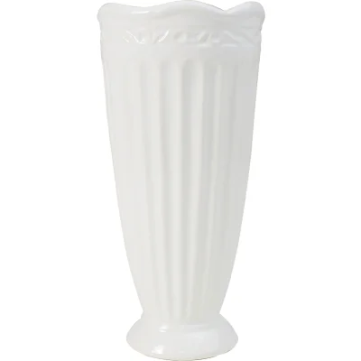 Ваза керамическая AVA, белый, 11*11*24.5см