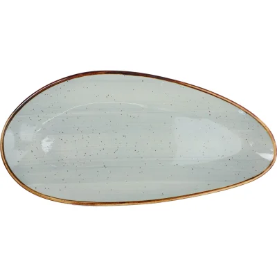 Блюдо овальное VITAL, фарфор, голубой, 36*17,5*2см
