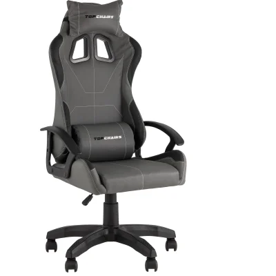 Кресло спортивное TopChairs Wyvern серо-черный
