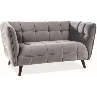 Диван SIGNAL CASTELLO 2 Velvet Bluvel 14 серый/венге
