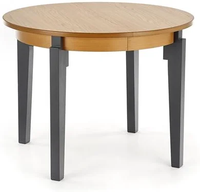 Стол обеденный HALMAR SORBUS дуб медовый/графит 100-200/100