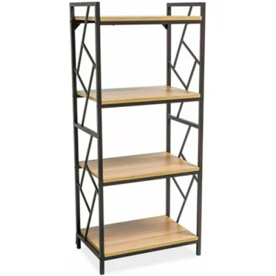 Стеллаж SIGNAL TABLO R4 дуб/т.коричневый, 140/60/40