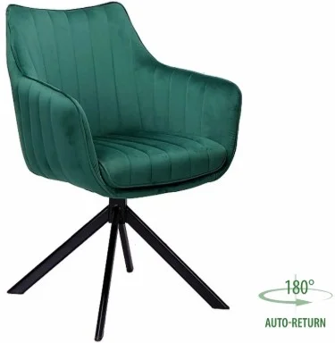Стул SIGNAL AZALIA Velvet Bluvel 78 зеленый/черный