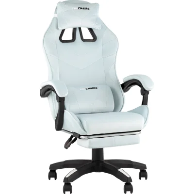 Кресло спортивное TopChairs MG-7019 велюр светло-голубой