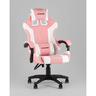 Кресло спортивное TopChairs MG-7035 розово-белый — фото 2