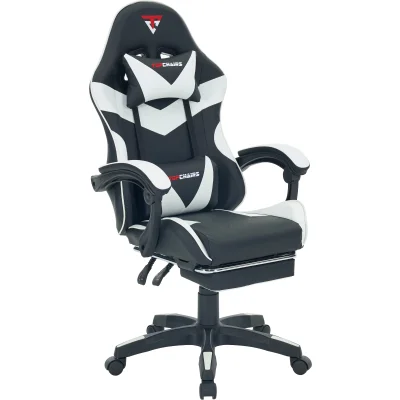 Кресло спортивное TopChairs MG-7019 черно-белый — фото 2