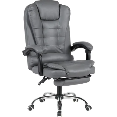 Кресло руководителя TopChairs President NEW серое — фото 2