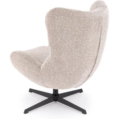 Кресло HALMAR JACKIE темно-бежевый/черный — фото 2